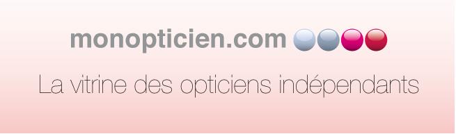 Page d'acceuil du site portail des opticiens indépendants monopticien